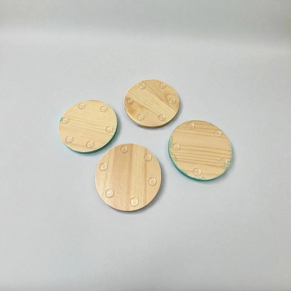 Handmade wood blue